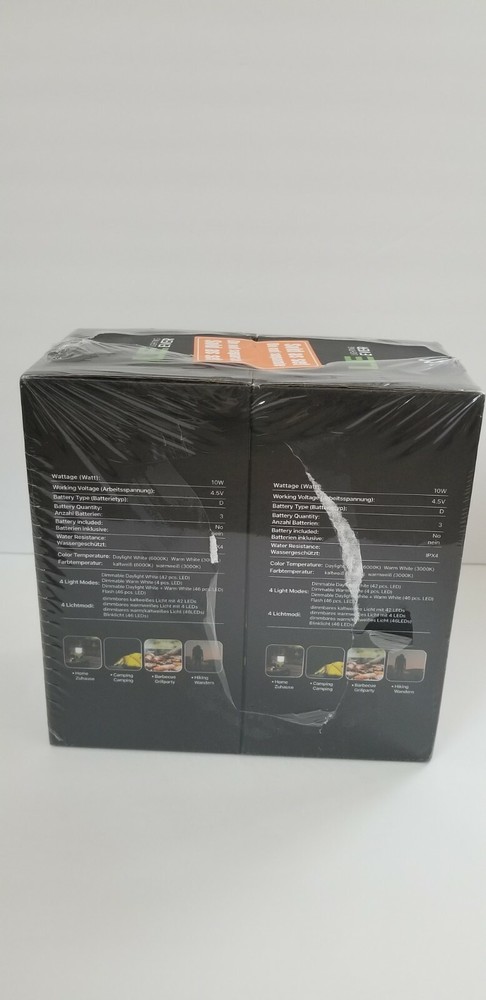 LE 3300002 Battery-Powered Camping Lantern (Pack Of 2)