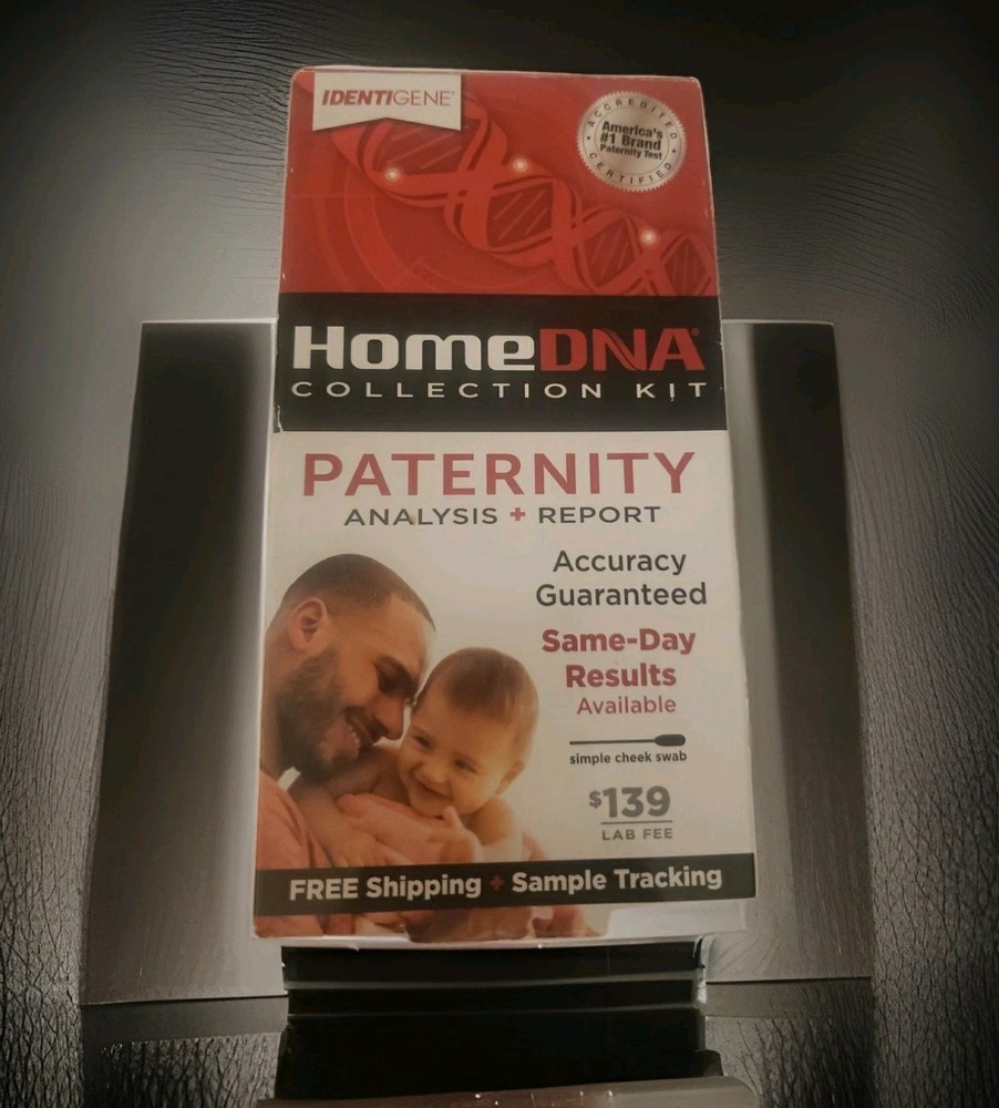 Identigene Home DNA Collection Kit Paternity Analysis +Report