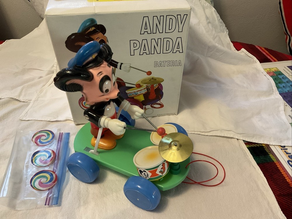 Andy Panda Pull Toy From Spain Guillem With Original Box