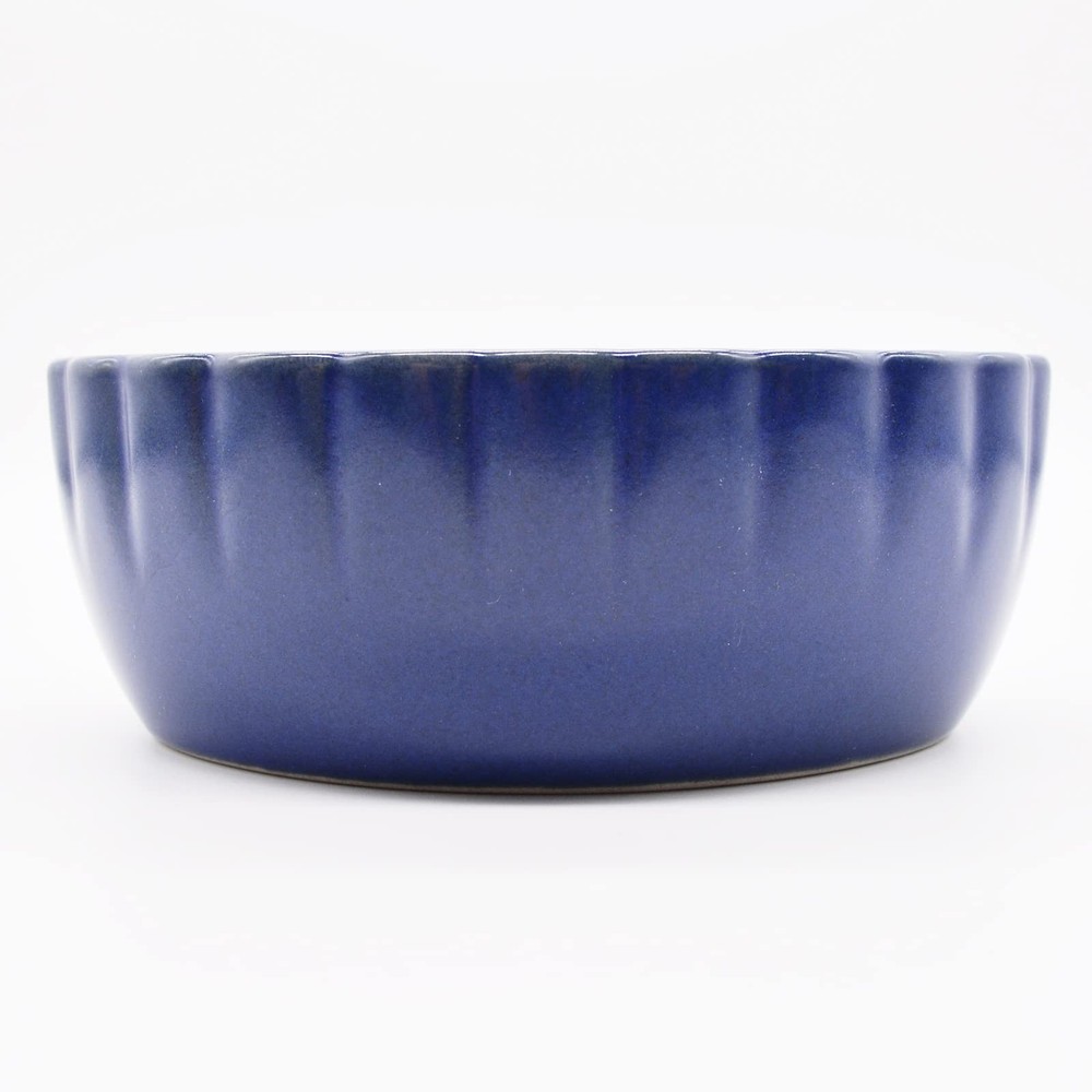 Bowl 390ml Deep Blue Seto Ware Microwave Safe Japan