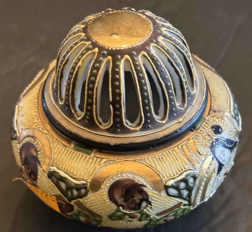 Vtg Satsuma Style Incense Burner