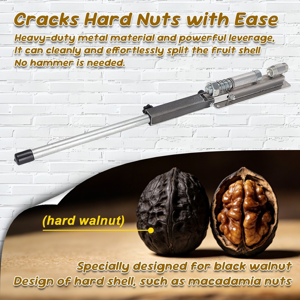 Wall-mounted Nutcracker, Black Walnut Nut Cracker For Black walnuts, macadamia