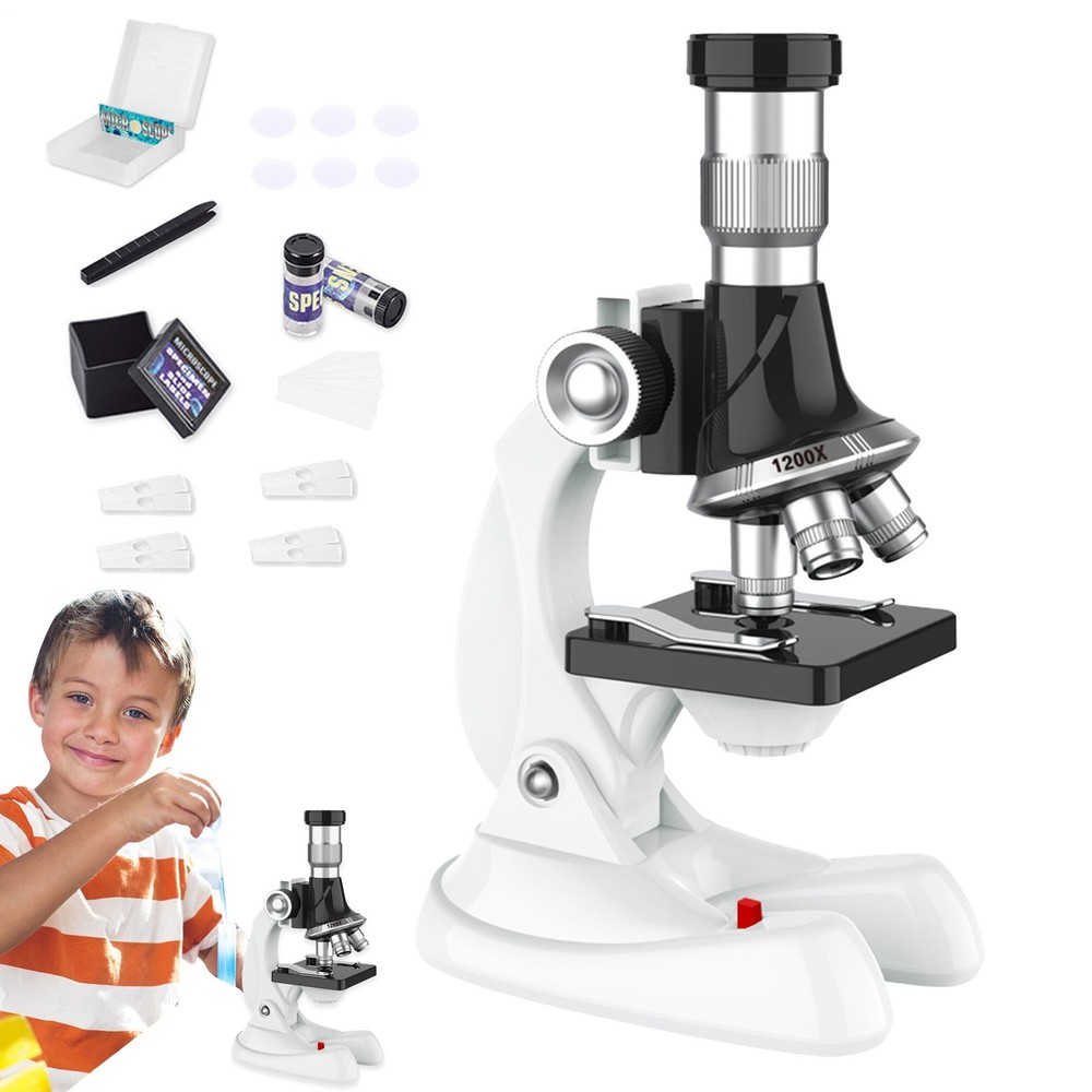 Kids Microscope Monocular Microscope Mini Kit for Beginner Biological Microscope