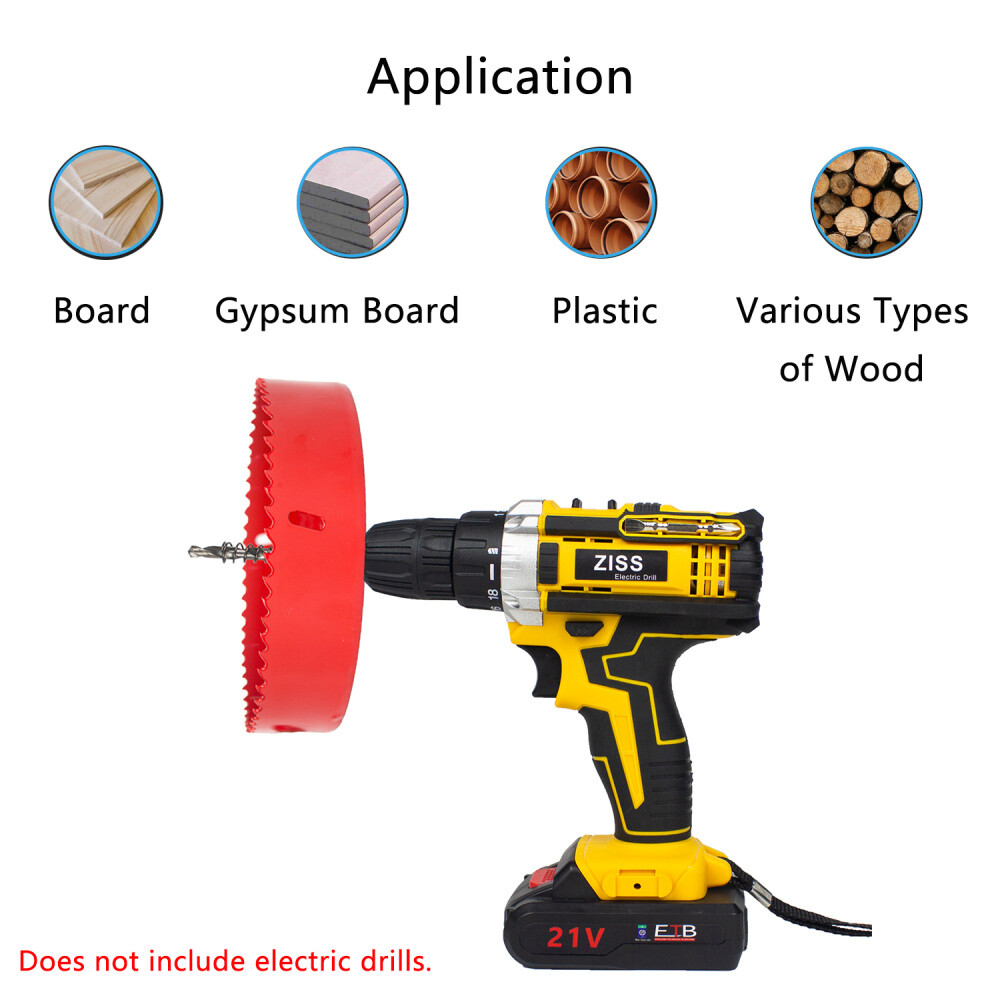 6" Hole Saw Blade Corn 150mm Hole Drilling Cutter Cornhole Boards Woodwork Tools