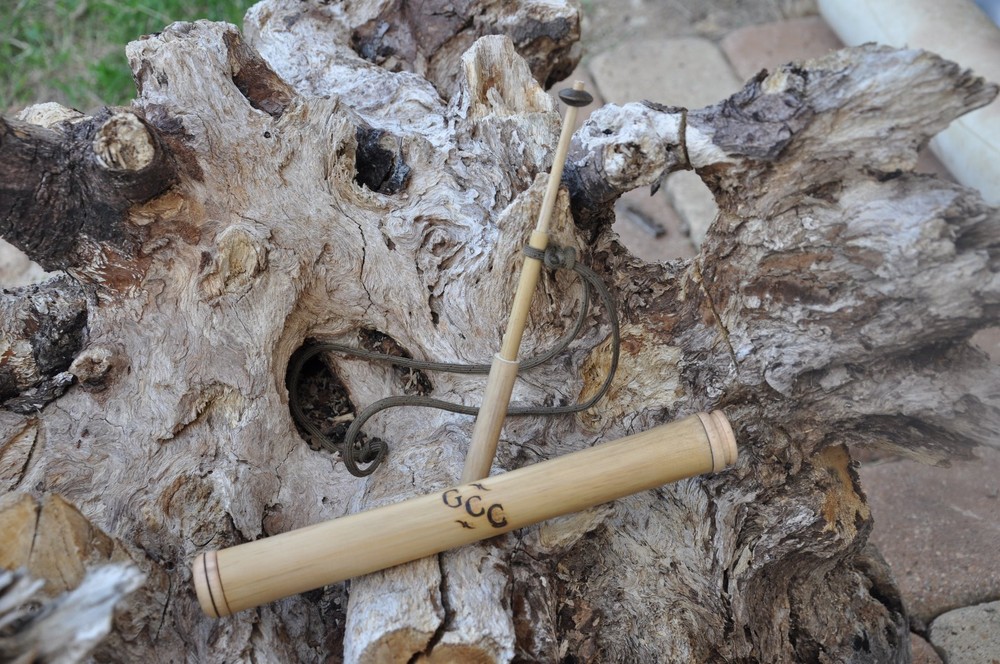 Handmade River Cane Turkey Yelper with  Custom Bamboo Case
