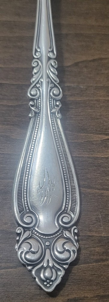 Antique *Wm Rogers* "Special" Serving Fork Blenheim Pattern. Engraved "MV"