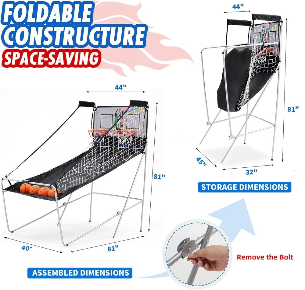 Double Shot Electronic Basketball Game