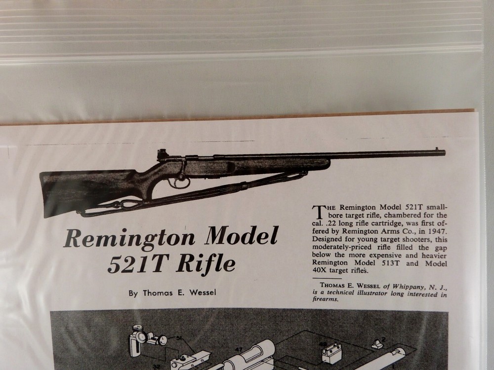 REMINGTON MODEL 521T RIFLE BREAK DOWN INSTRUCTION KIT