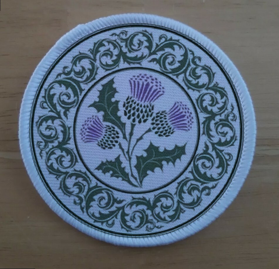 Floral Thistle Patch Patches Badges