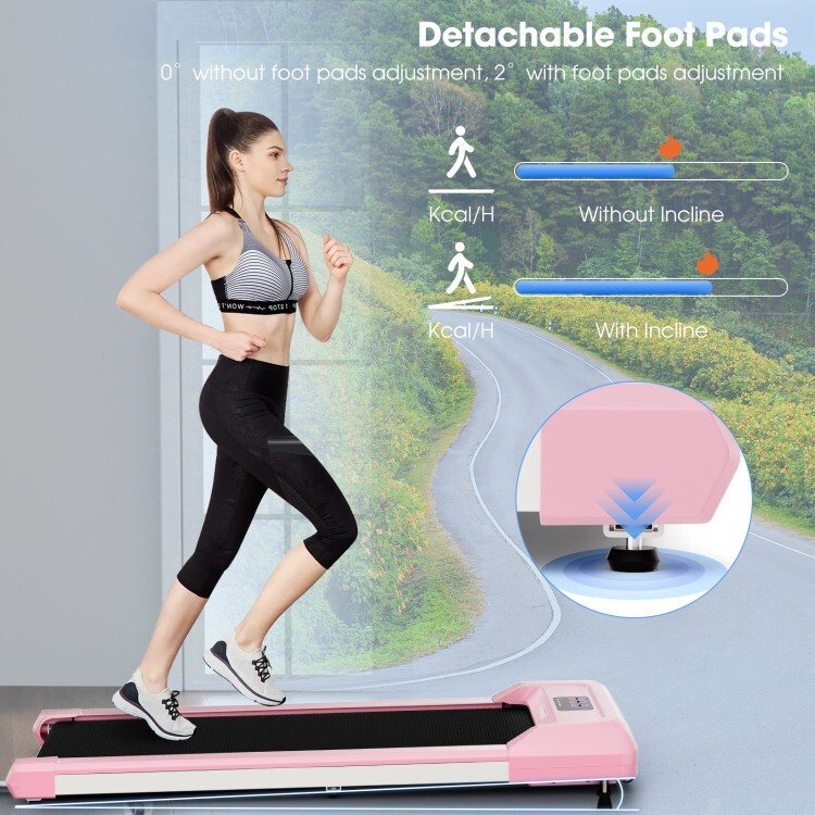 2.25 HP Home Treadmill Under Desk Walking Pad Running Machine w/Remote Control