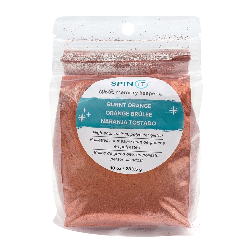 We R Spin It Extra Fine Glitter 10oz-Burnt Orange - 2 Pack