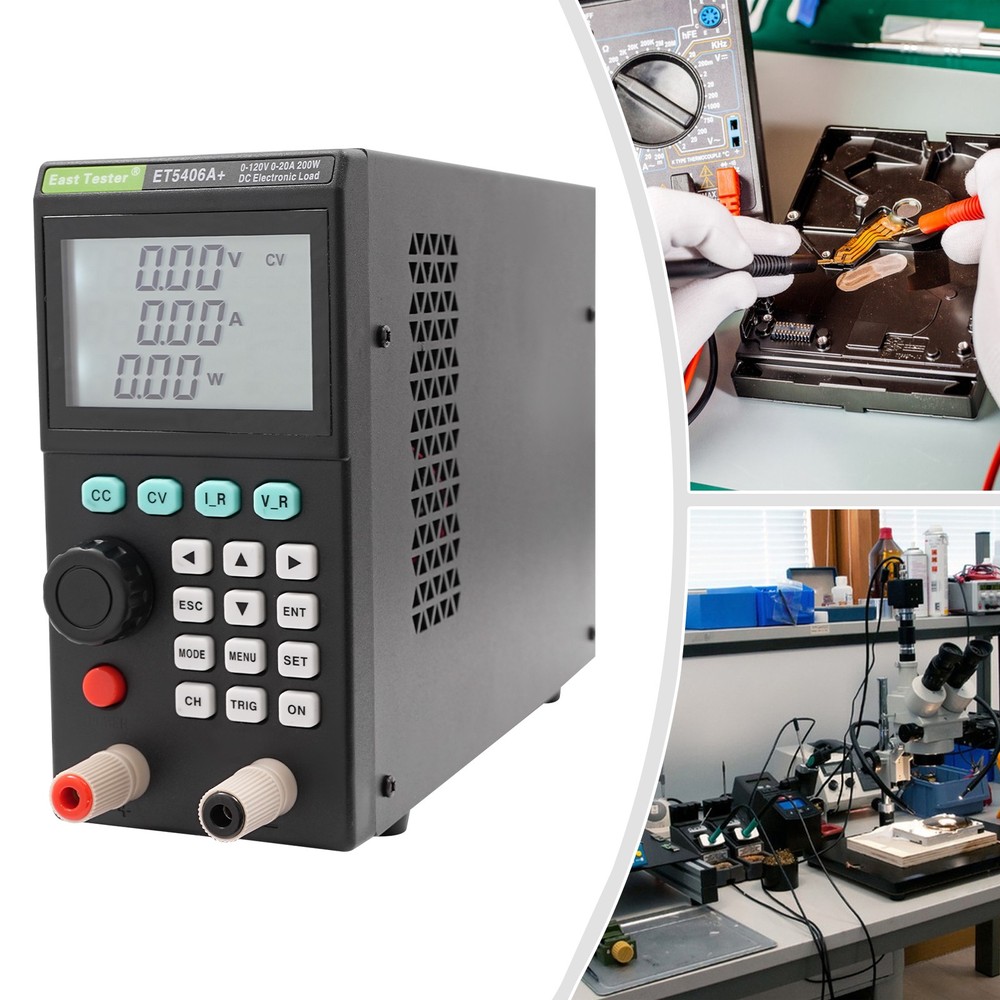 Electronic Load Tester, DC Load Testers, 0-120v 0-20A Battery Tester