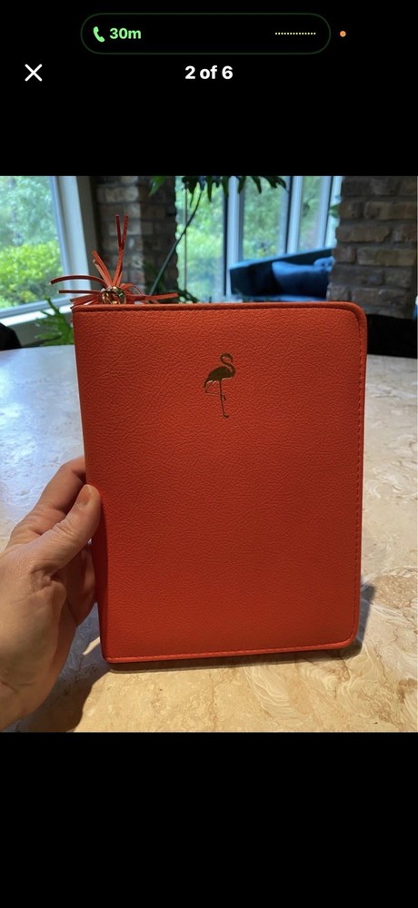 Bright Orange Zippy Journal Notebook / Diary