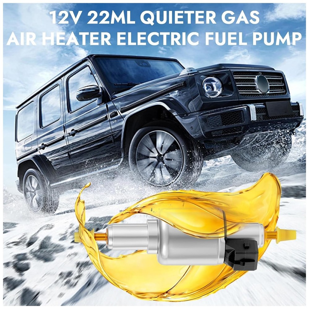 Diesel heater fuel pump, 12V 22ML quieter gas air heater electric fuel pump, use
