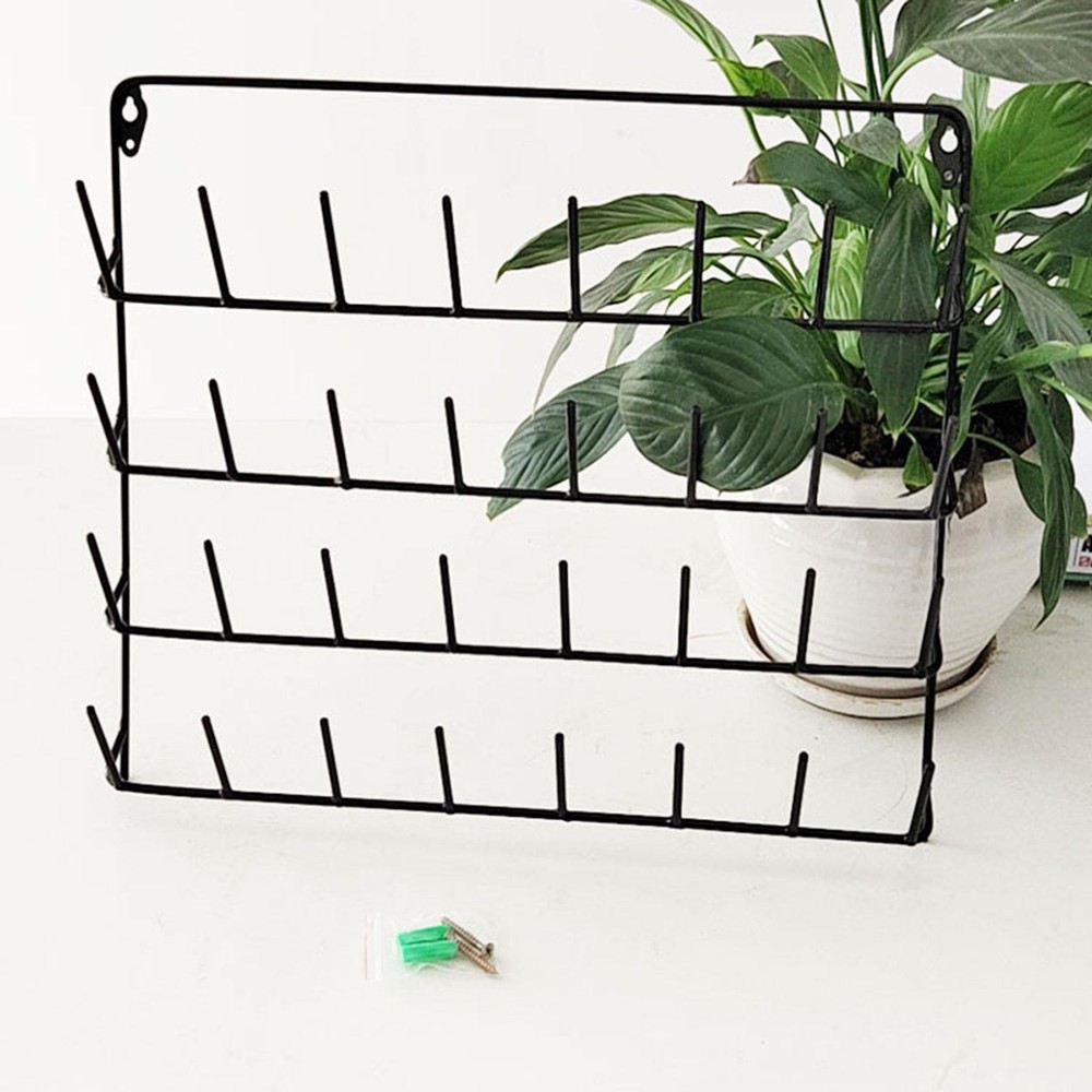 Thread Rack with 32 Hanging Hooks for Wall Versatile Stable Thread Organizer