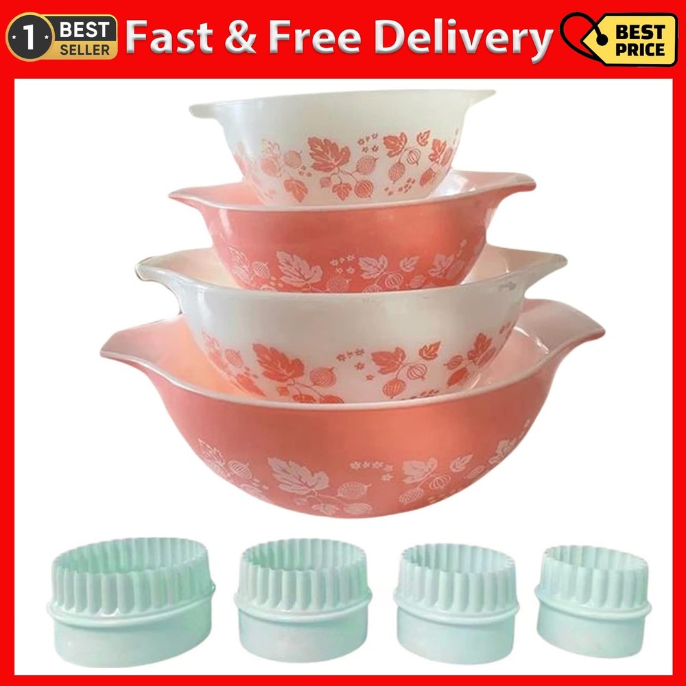 4Pcs Display Stands for Pyrex Mixed Cinderella Bowls, Stacker Stacking Rings New