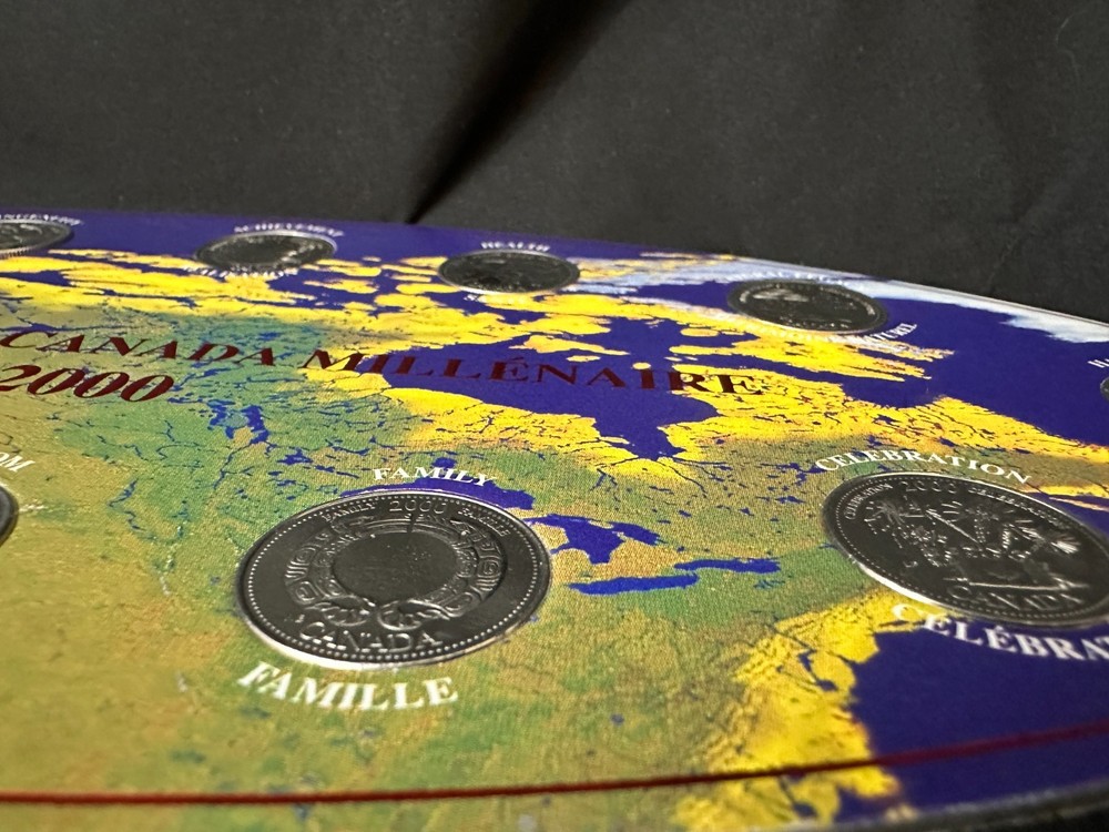Millenium Quarters Collection 2000 Wide Board Map with Ingenuity, Pride etc.