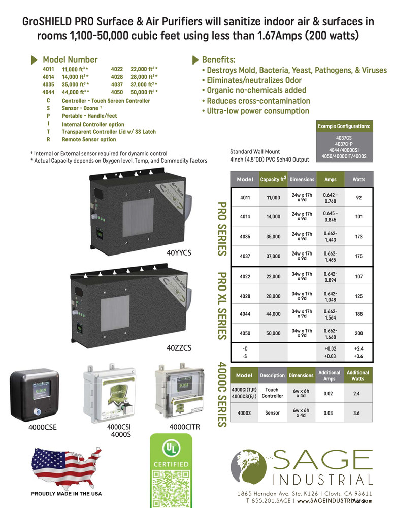 AirROS 4050 Purifier System + Two Controllers (4000CI + 4000CSI)