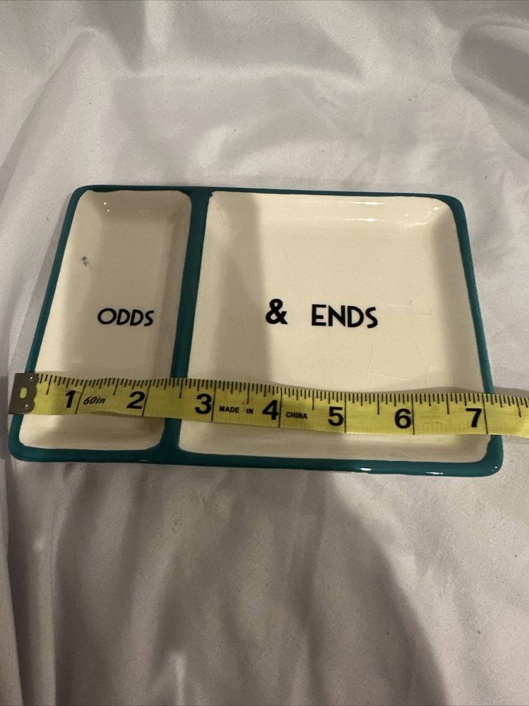 “ODDS & ENDS” trinket dish