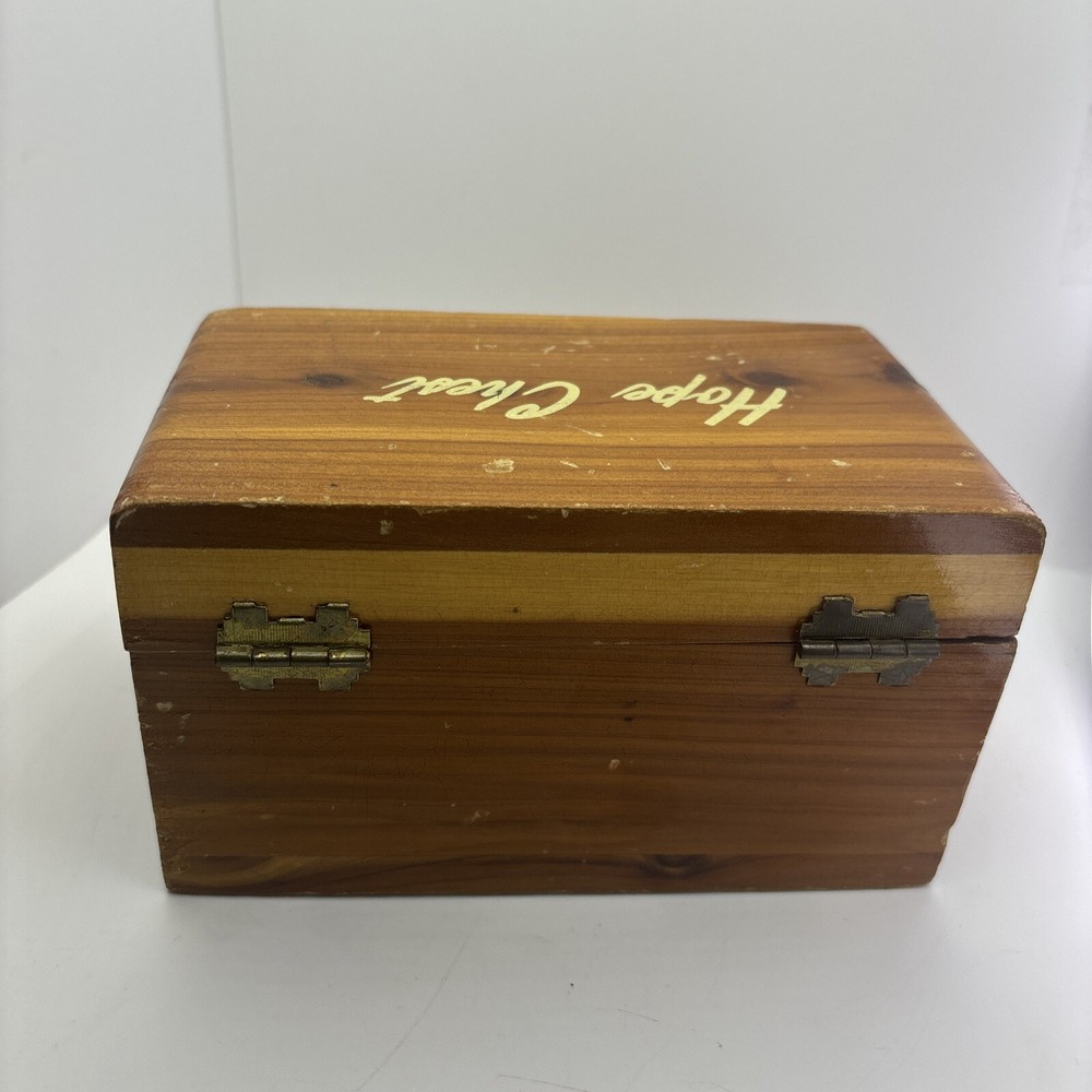 Vintage Cedar Mini Hand Made Hope Chest
