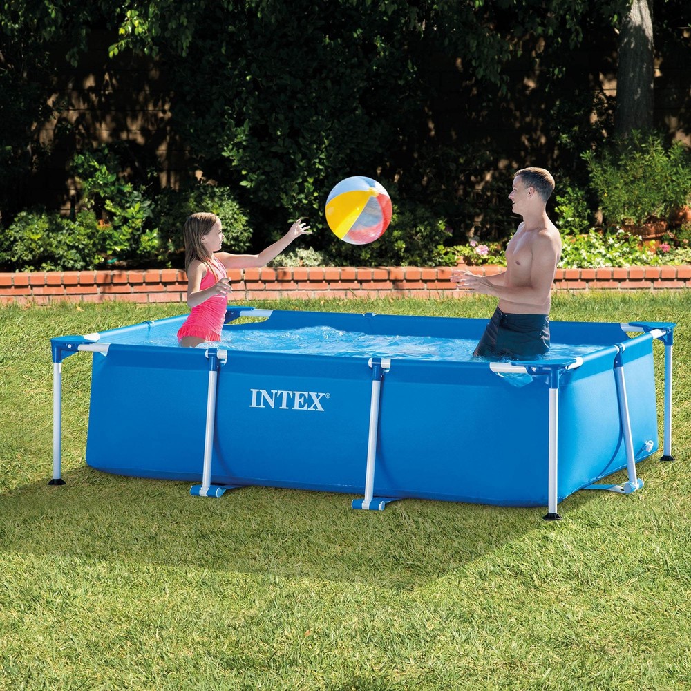Intex 8.5ft x 26in Rectangular Frame Above Ground Swimming Pool(Open Box)