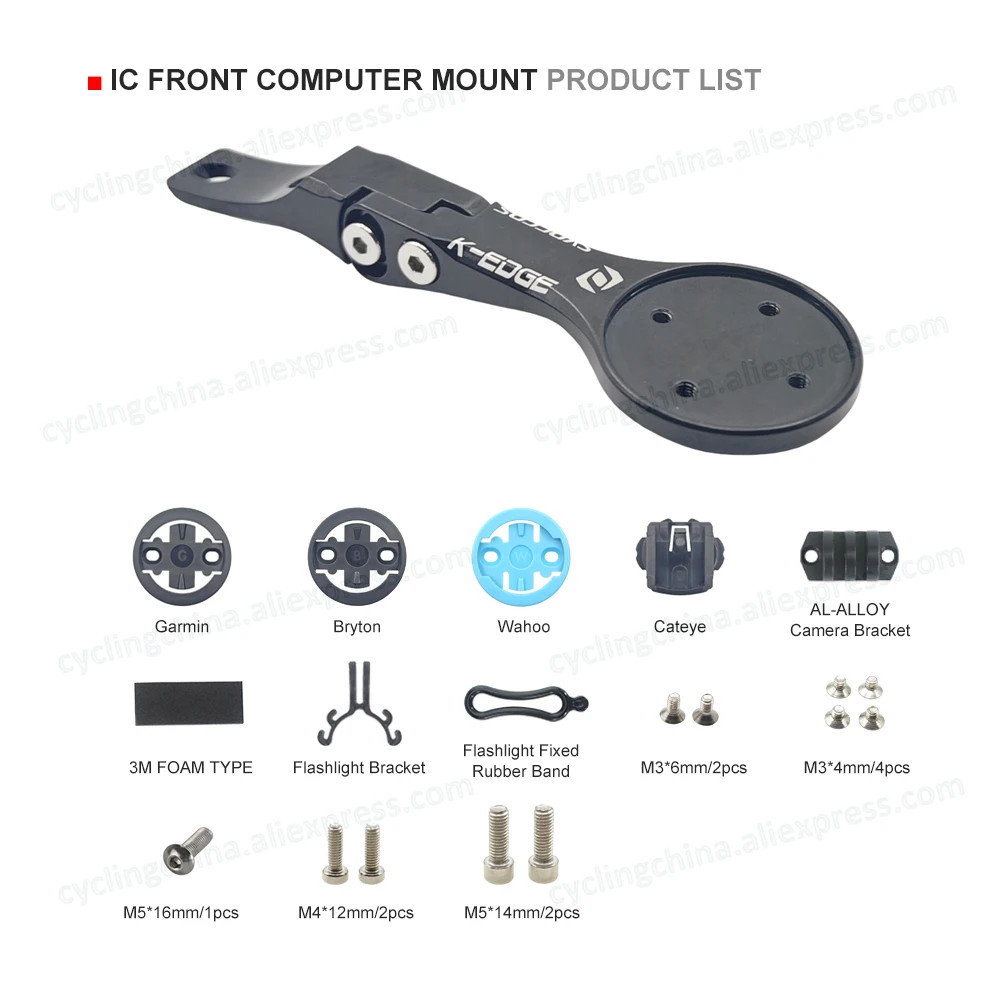 Syncros Front Computer Mount for Garmin/Bryton/Cateye/Wahoo Fits Fraser