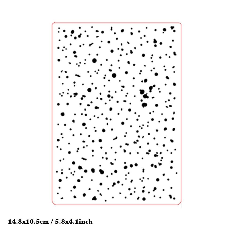3-D Embossing Folder for Card Making - Plastic Textured Template for DIY Scra...