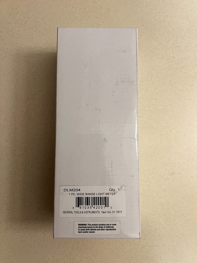 Digital Light Meter GENERAL TOOLS DLM204 Wide Range - Free Shipping