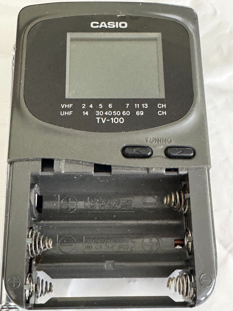 Casio TV-100B Portable LCD Analog Color TV UNTESTED
