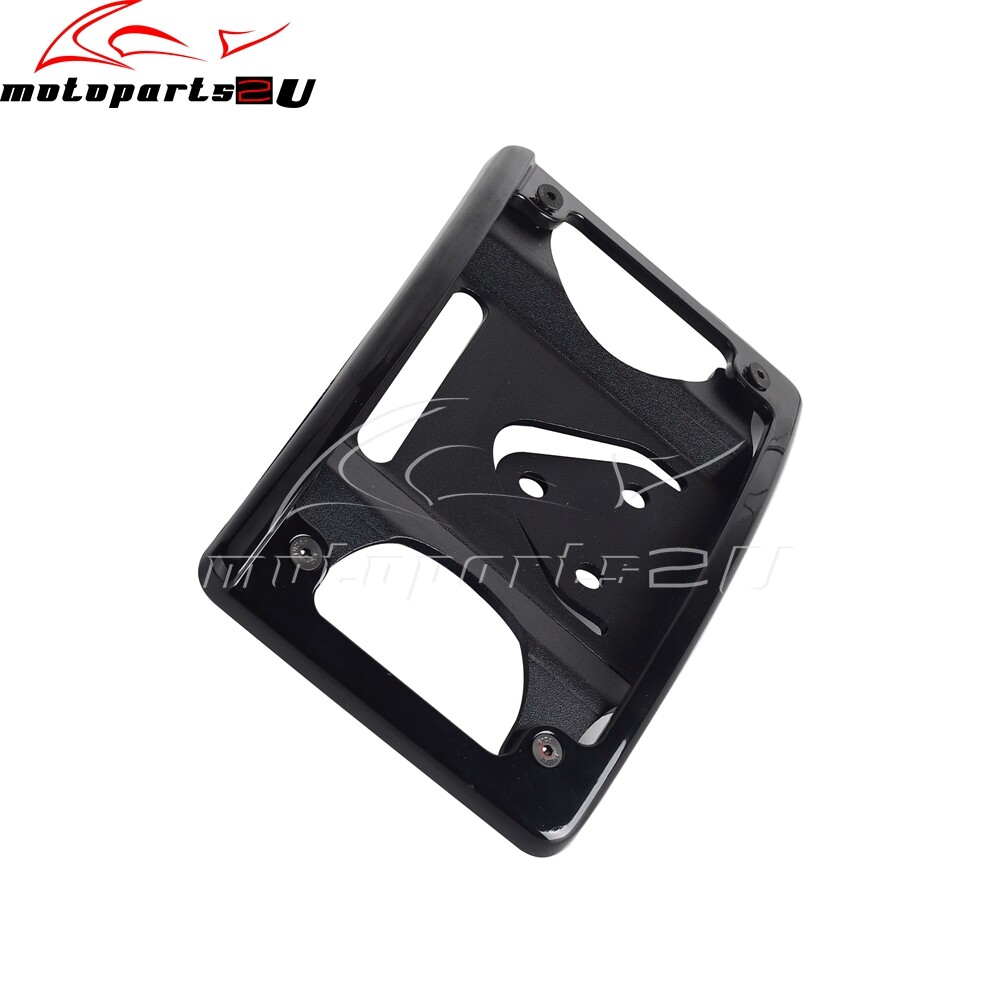 Curved Laydown License Plate Mounted & LED Light Plate Frame for Harley-Davidson