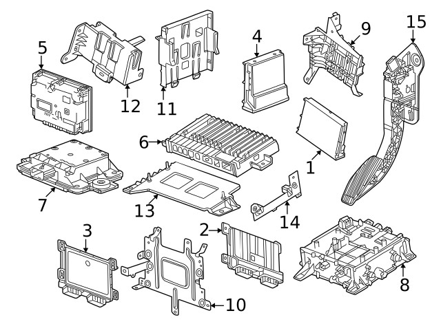 Genuine GM Control Module Bracket 86551635