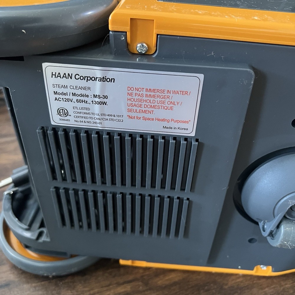 Haan MS-30 Multi-Purpose Canister Steam Cleaner WP147