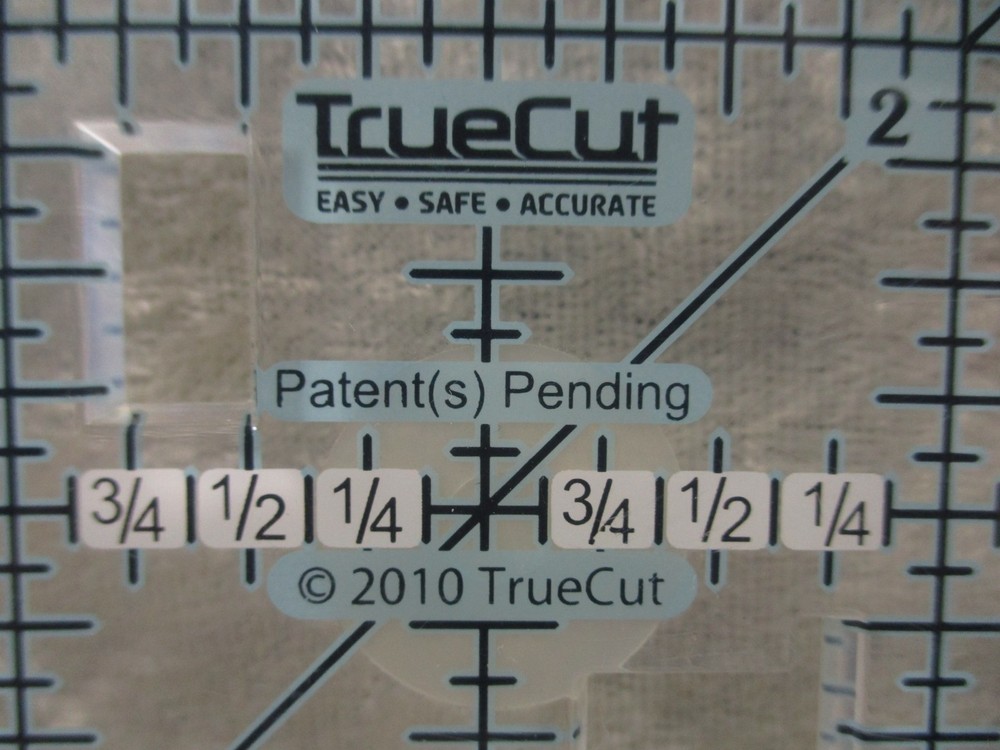 True Cut 6 1/2" Square Template Ruler Track and Cutter Guide System