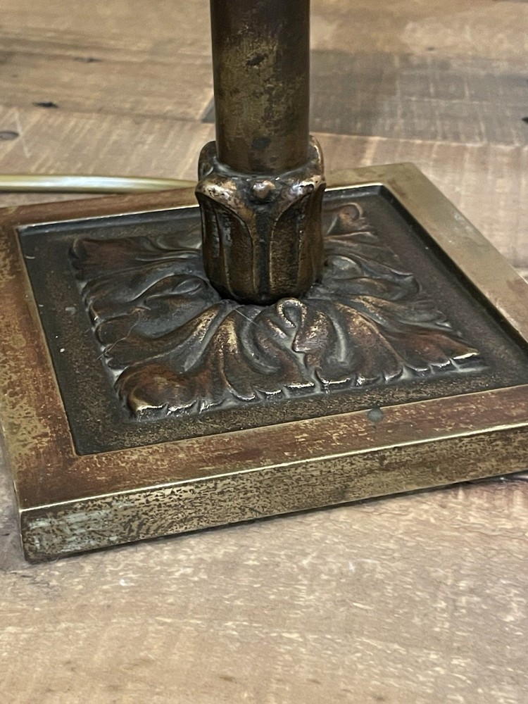 Early 20th Century Solid Brass Table Lamp – Arts & Crafts Style