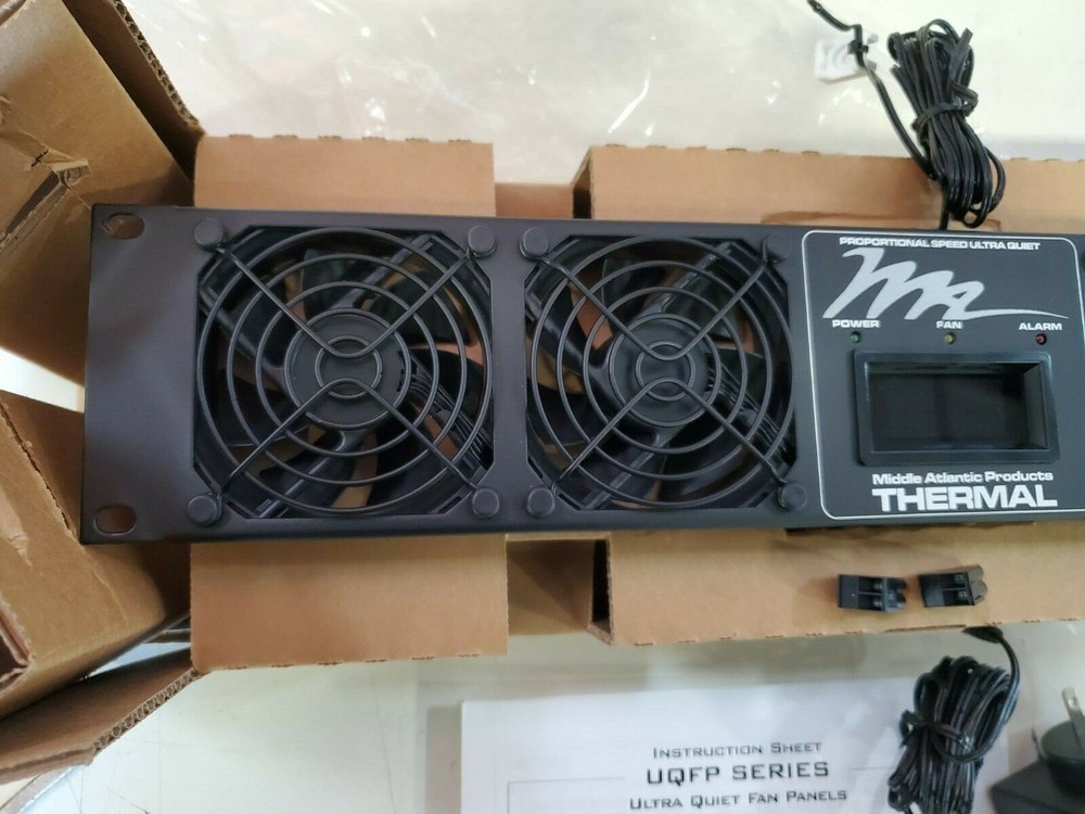 Middle Atlantic UQFP-4D, Ultra Quiet Four-Fan Panel with Display