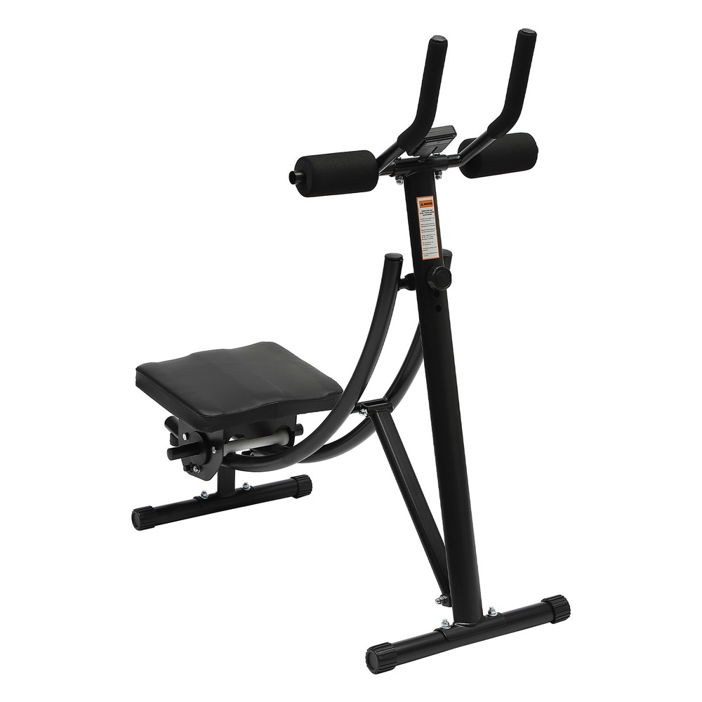 Ab Exercise Bench Abdominal Workout Machine Foldable Sit Up Bench W/ LED Monitor