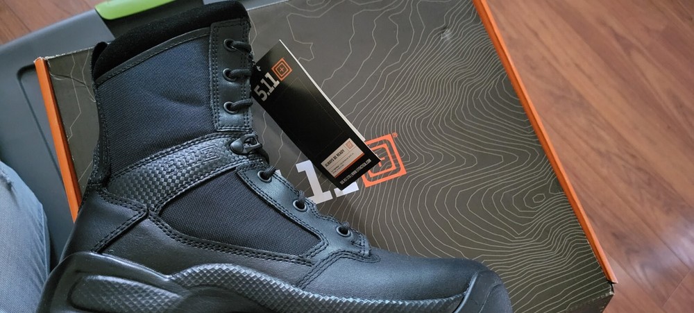 511 Tactical Boots Black Atac 8" Side Zip Womens Size 10
