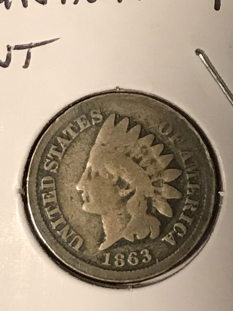 1863 Indian Head Cent  G