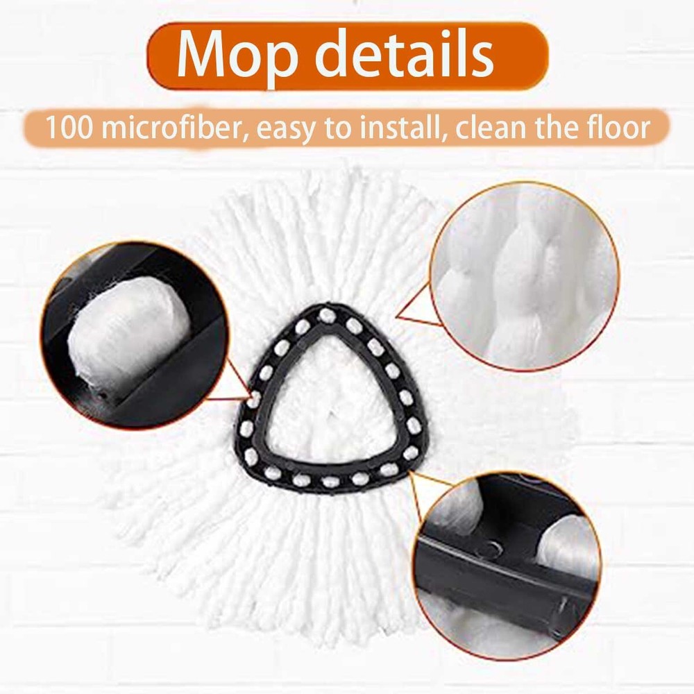Replacement Microfiber Mop HEAD For O-Cedar Spin Mop Easy Clean Wring Refill