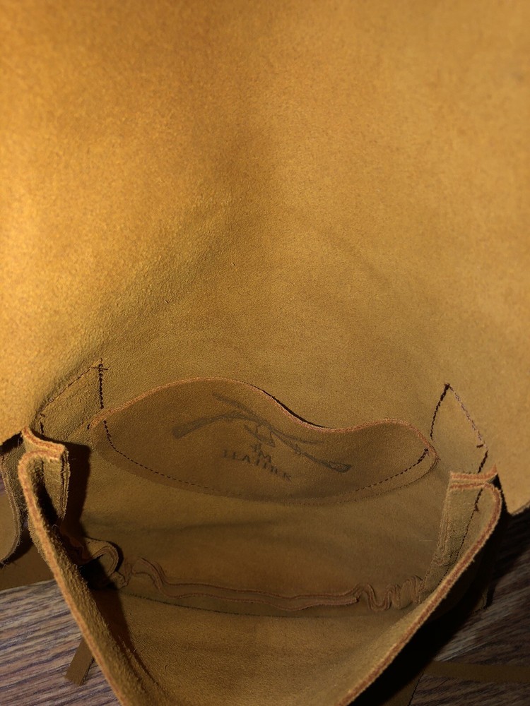 Muzzleloading black powder Fringed Bag Bullet Bag Set Handcrafted Leather