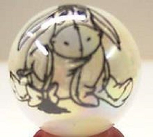 Eeyore Glass 1" Logo Marble