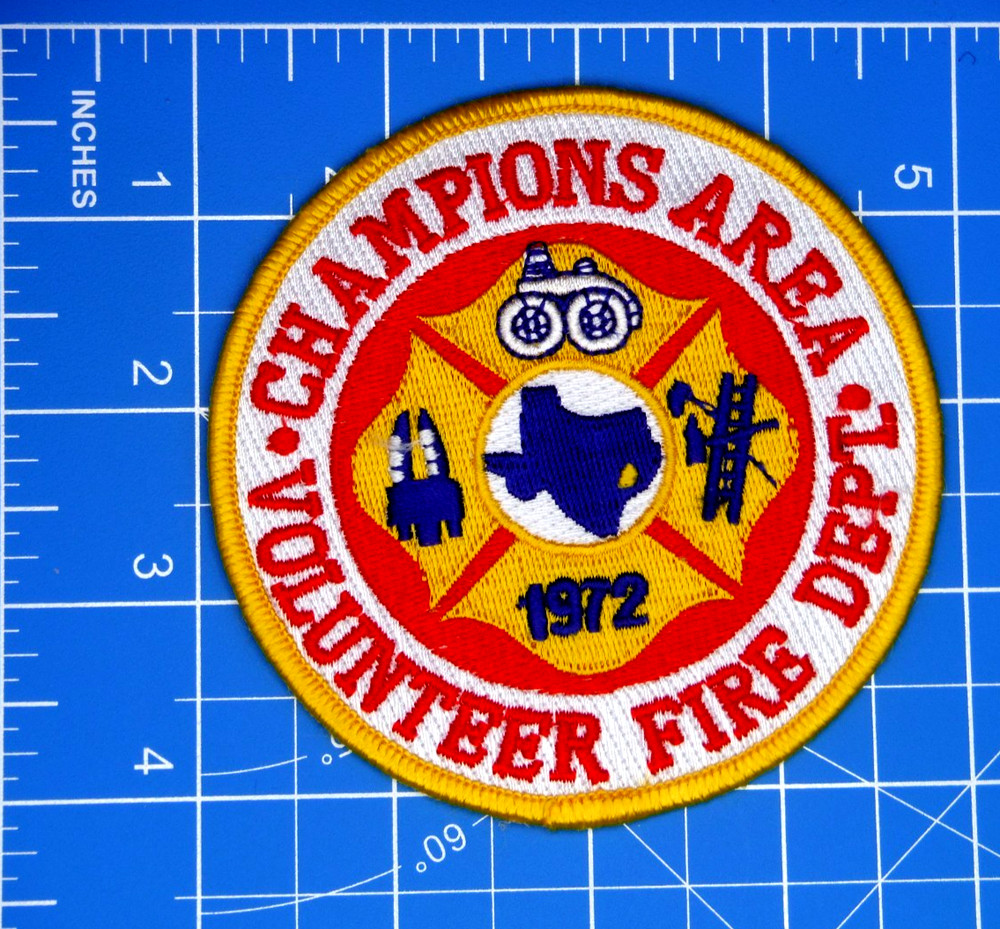 Champions Area Texas Vol Fire Dept patch-Bin A