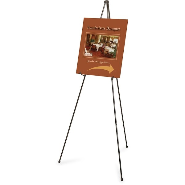 Quartet 27E Portable Folding Easel 63"X34", Black