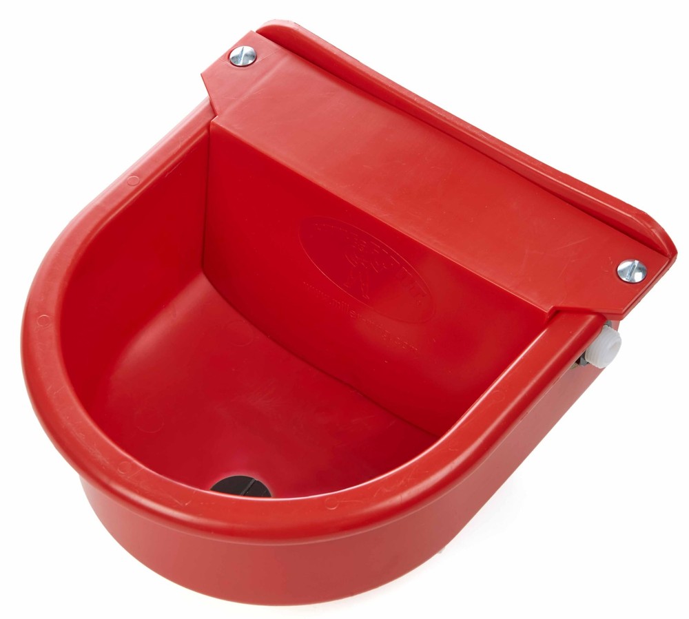 Little Giant® Plastic Automatic Stock Waterer with Drain Plug Red