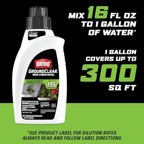 Ortho GroundClear Weed & Grass Killer2 Concentrate Quickly Kills 32 oz