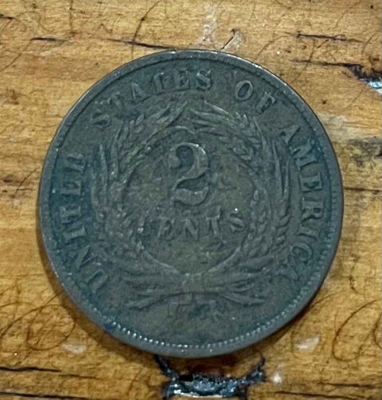 1868 Two Cent Piece U.S. Coin