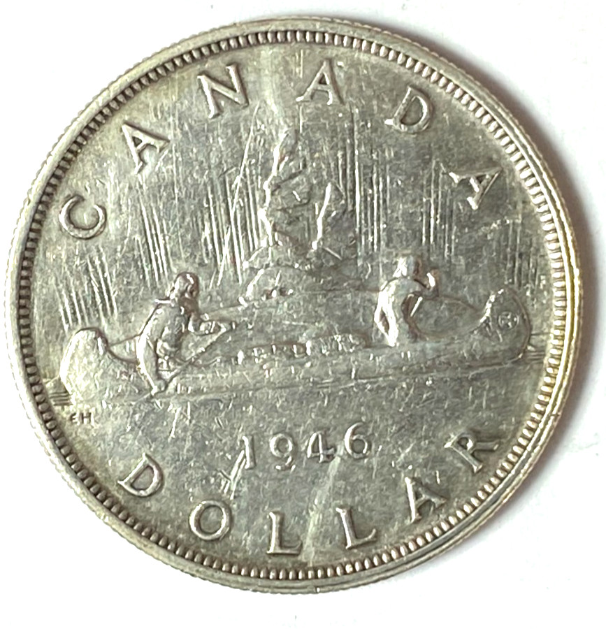 1946 $1 Canada Silver Dollar KM# 37