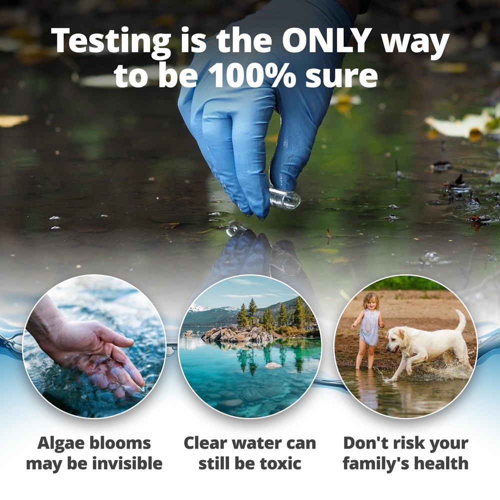 5Strands Blue Green Algae Test Kit 2 Pack, On Site Lake & Pond Water Testing