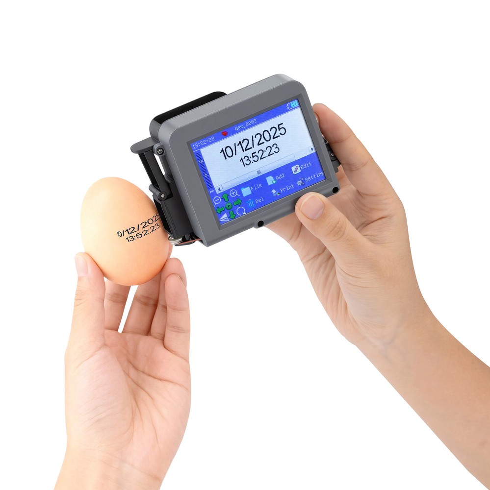 12.7mm Mini Logo Date Label Qr Barcode Handheld Inkjet Printer with Handhle