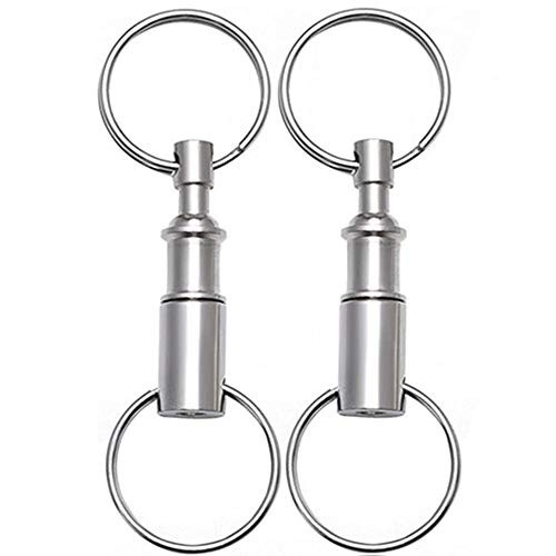 Quick Release Pull Apart Valet Keychain Accessory Detachable for